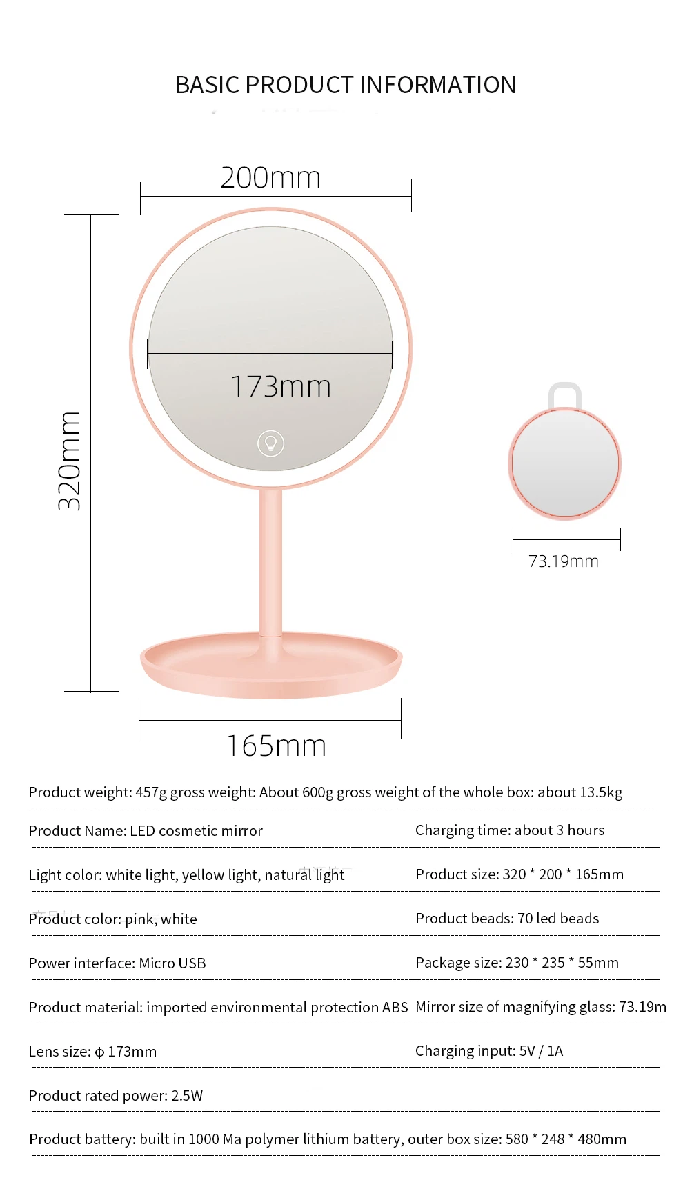 Tabletop Cosmetic Mirror 4 Tabletop Cosmetic Mirror 4
